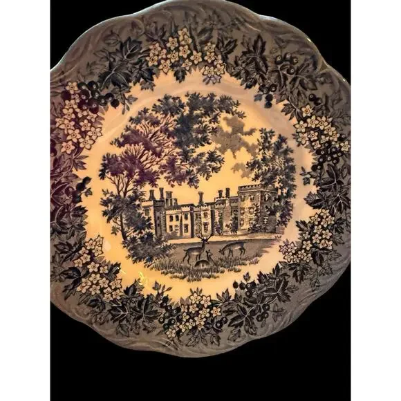 J & G Meakin Romantic England Bread &Butter Plates 7” Penshurst Place GORGEOUS! - Picture 7 of 7